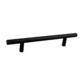 Crown 8" Bar Cabinet Pull with 5" Center to Center Matte Black Finish CHP108BK